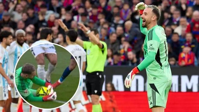 被裁判误判接球出界,奥维耶多门将:主裁已经向我道歉了