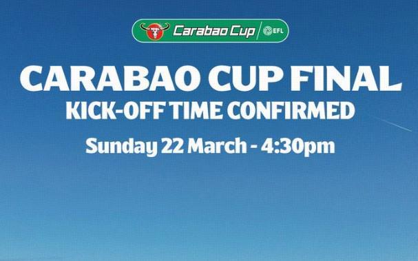 英联杯官方公布决赛时间：北京时间3月23日00:30