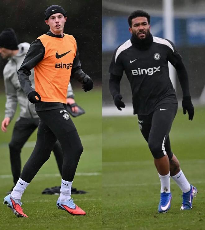 利好，因伤缺战阿森纳的詹姆斯和帕尔默都恢复了训练