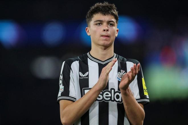 米利迎来第10场欧冠，成纽卡队史U20球员欧战出场数10+第三人